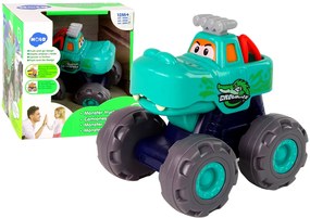 Lean Toys Autíčko Monster Truck - Krokodíl tyrkysový