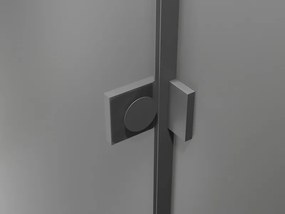 Mexen, Mexen Lunar L 1-krídlová vaňová zástena 100 x 150 cm, transparentná, pištoľový kov - 897L-100-000-95-00