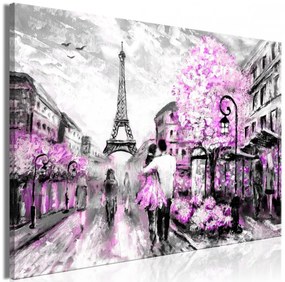 Artgeist Obraz - Colourful Rendez-Vous (1 Part) Wide Pink Veľkosť: 30x20, Verzia: Na talianskom plátne