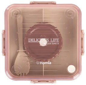 Obedový box POPPIE ružový 896038