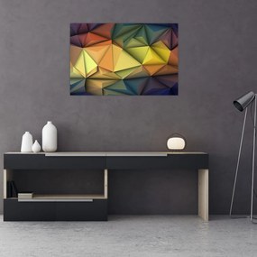 Obraz - Polygonálna 3D abstrakcia (90x60 cm)