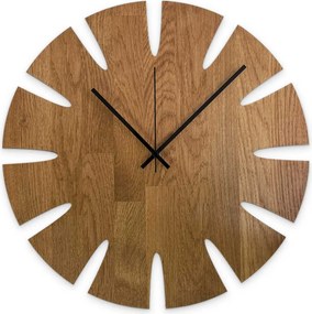 Nástenné hodiny z dreva – elegantný dizajn do obývačky - KUGUMA: Farba čierna RAL 9005 30 cm 4635-107940 MAS014-AMBER-BLACK-30