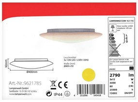 Lindby Lindby - LED Stmievateľné stropné svietidlo TOAN IP44 LW1154