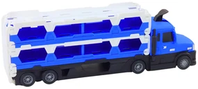LEAN TOYS Pretekárska dráha Lora Odťahové vozidlo 2v1 - modrá