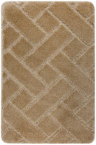 Kúpeľňový koberček Lotus béžový, tehla