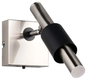 Čierne/v striebornej farbe LED bodové svietidlo 20,5x10 cm Ikaris – Trio Select