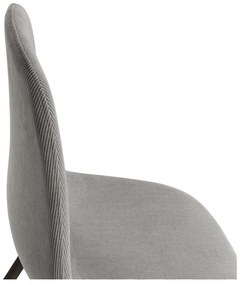 Svetlosivé čalúnené jedálenské stoličky v súprave 4 ks Minka – Marckeric