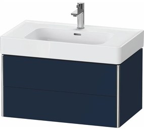 DURAVIT XSquare závesná skrinka pod umývadlo, 2 zásuvky, 784 x 470 x 397 mm, nočná modrá matná lakovaná, XS4399098980000