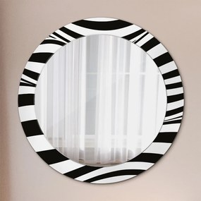 Okrúhle ozdobné zrkadlo Abstraktná vlna fi 70 cm