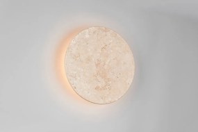 Matne biele kamenné LED nástenné svietidlo so stmievačom Bobbin – Trio Select