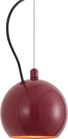 Dizajnová závesná lampa červená pre 1-fázový koľajnicový systém - Slimline Sara