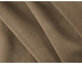 Taupe zamatové kreslo Abby – Micadoni