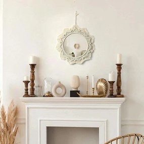 Tutumi Tutumi, nástenné zrkadlo Boho 50cm 322047, HOM-03003