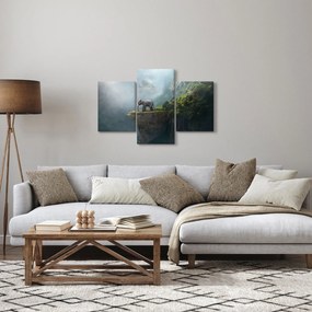 Obraz - Sloník na vrchole Taj Mahal (90x60 cm)