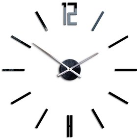 Moderné nástenné hodiny CARLO BLACK HMCNH057-black