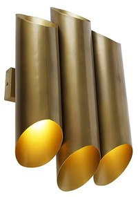 Priemyselná nástenná lampa mosadz 6-žiarovková - Whistle