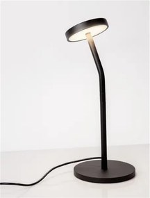 LED čierna stolná lampa Logos