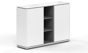 Stredná skriňa Creator 162,8 x 44,5 x 115,5 cm, antracit / biela