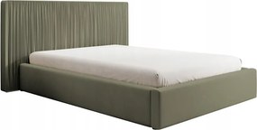 Manželská posteľ 160cm Thala 160 (rošt úl. priestor) (zelená/čierna)