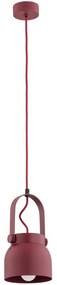 Argon 8292 - Luster na lanku LOGAN 1xE27/15W/230V pr. 14 cm červená