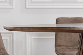 Jedálenský stôl Ali Wood 140cm tmavý dub kruhový