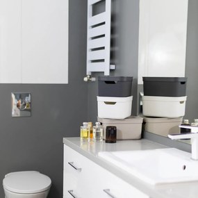 Plastový úložný box s vekom Deco - Rotho