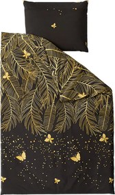 Obliečky z mikrovlákna VISATA čierne Rozmer obliečky: 2 ks 70 x 80 cm | 160 x 200 cm