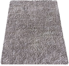 Shaggy koberec Camel v sivo-béžovej farbe s protišmykom Rozmer: 60x100 cm