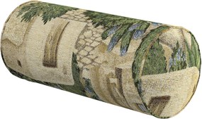 Jednoduchý valcový vankúš farba produktu béžová látka zapletaná, vzorované