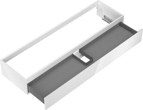 Mexen Orio, kúpeľňová skrinka 160 cm, 1 zásuvka, biela lesklá, 91A10-16023-1-BF00