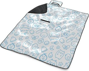 Sablio Plážová deka Kreslenie: 200x140 cm