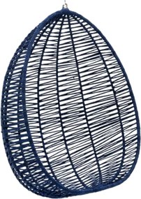 Tmavomodrá závesná stolička NARS bez stojana