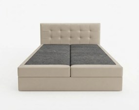 Čalúnená posteľ boxspring DIRELIS TRINITY 180x200 cm béžová Matrac: Matrac Bonell pružinový
