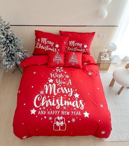 3 dielne 3D obliečky Polycotton Vianočné Christmas Trees 200x140cm+90x70cm TiaHome