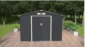 Záhradný domček plocha 277 x 255 cm (šedá)