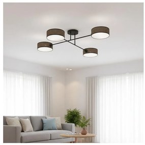 Prisadený luster MAGA 4xE14/10W/230V hnedý