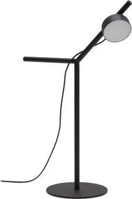 Čierna kovová LED stolová lampa so stmievačom (výška 61,5 cm) Orey – Kave Home