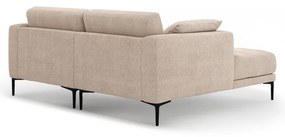 Svetlohnedá rohová pohovka (ľavý roh/s leňoškou) Bemy – Micadoni