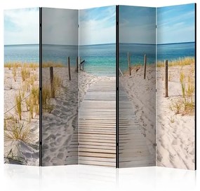 Paraván - Holiday at the Seaside II [Room Dividers] Veľkosť: 225x172, Verzia: Akustický