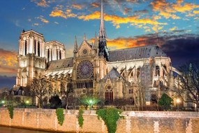 Obraz katedrála Notre Dame - 120x80