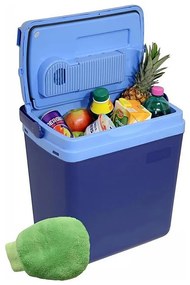 Chladiaci box s displejom 48W/230/12V 25 l modrý