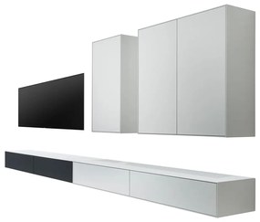Čierno-biela zostava TV stolíka a 2 komôd Edge by Hammel - Hammel Furniture