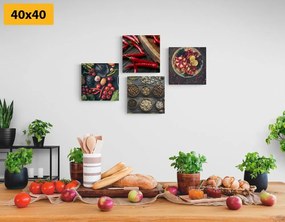 Set obrazov kulinárske špeciality - 4x 40x40