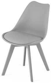 Jedálenská stolička MARK - sivá (sivé nohy)