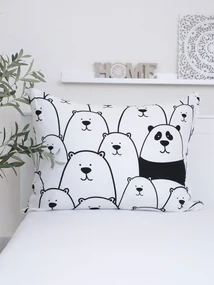 Obliečka na vankúš mikroplyš 70 × 90 cm – Rebel Panda