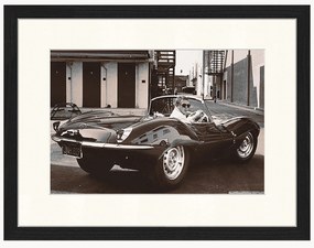 Fotografia v ráme Steve McQueen in His Jaguar