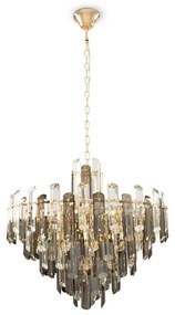 Maytoni DIA200PL-08G - Luster na reťazi FLARE 8xE14/40W/230V