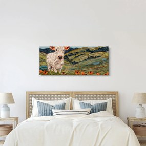 Obraz - Imitácia pleteného motívu (120x50 cm)