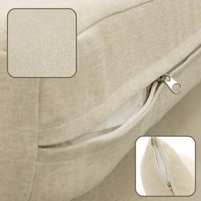 Záhradný nábytok na terasu – pohovka, kreslá a stolík Springos GF0116 čierno-béžová súprava