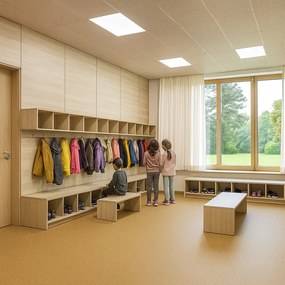 Lentex, PVC podlaha - lino Flexar PUR 603-06 hnedá, na mieru, šíře 2m,4m, hnedá, bez podkladu, kancelária